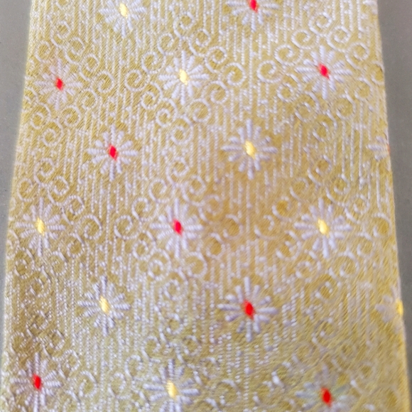 Vintage 1950s silk SKINNY 2" Olive tie 55.5" - Picture 3 of 4